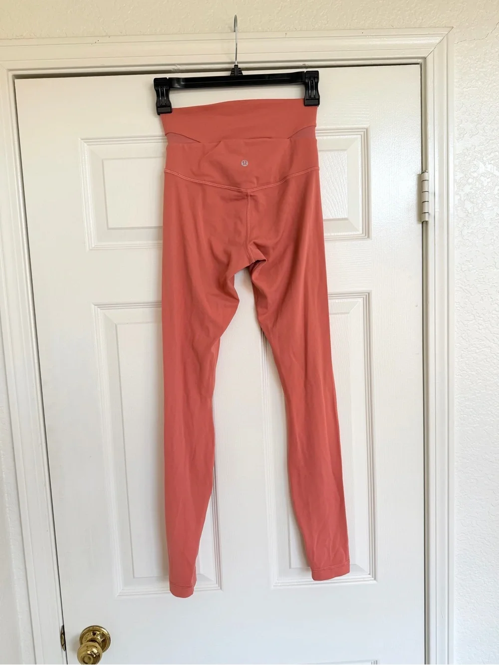 Lululemon Aligned Angles High Rise Yoga Leggings Pants Salmon Pink 4 LIKE NEW